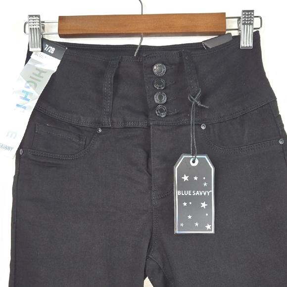 Black High-Waisted Skinny Jeans - Picture 6 of 8